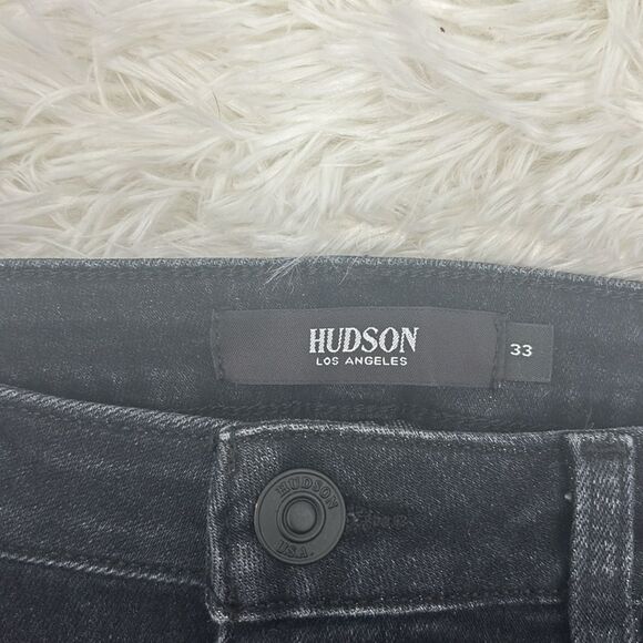 HUDSON Jeans Holly Washed Black Flare Denim Women’s Size 33 - Picture 8 of 14